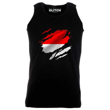 Reality Glitch Torn Monaco Flag Mens Vest