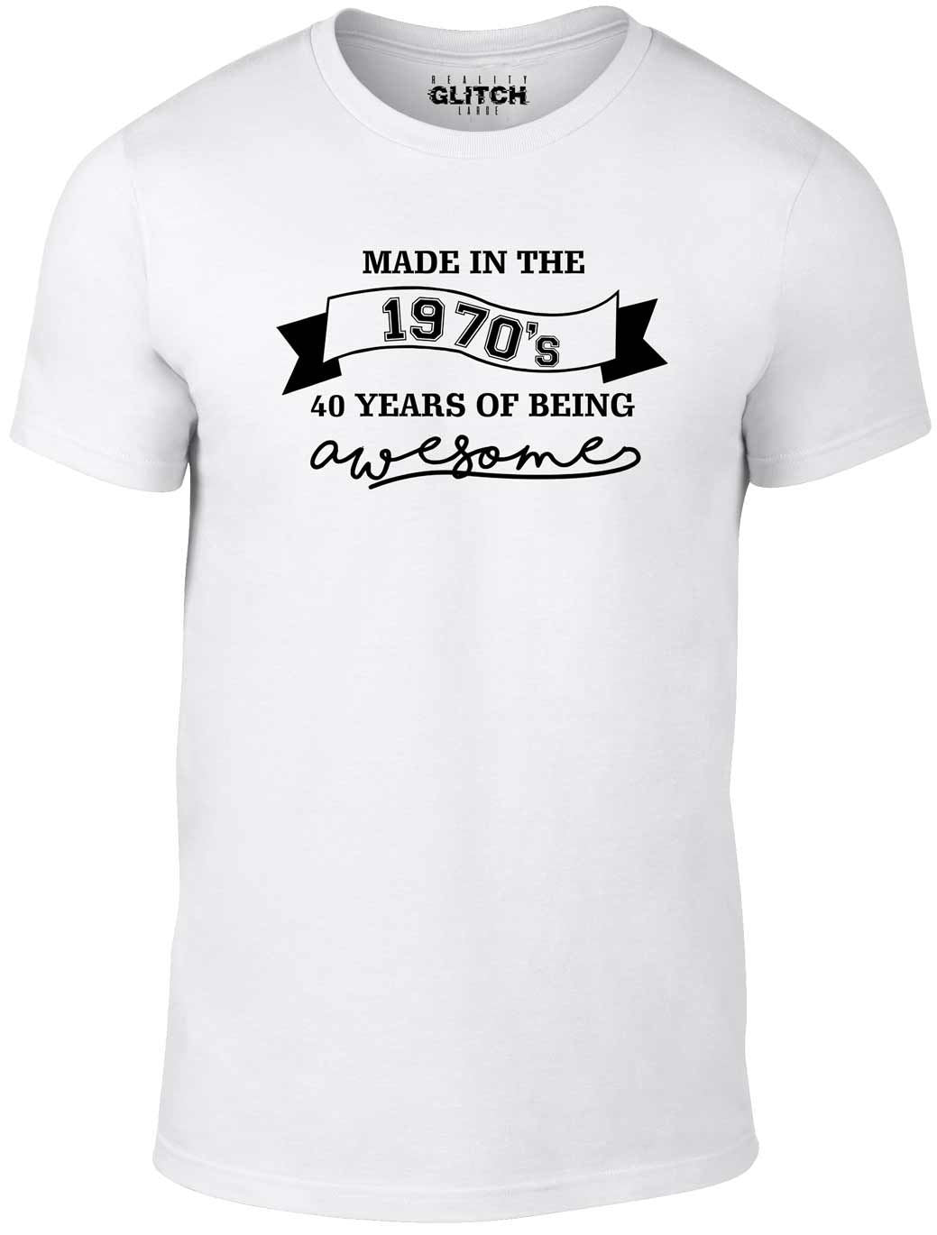 Men's White T-shirt With a  Printed Design