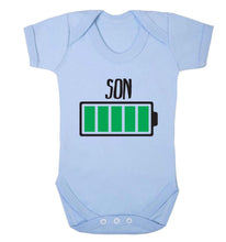 Reality Glitch Son Battery Fully Charged Kids Babygrow