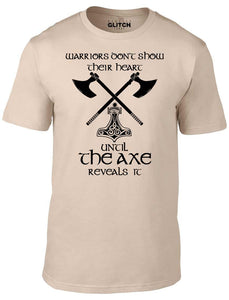 Men's Desert Khaki T-shirt With a Vikings Printed Design