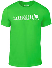 Men's Irish Green T-Shirt With a  Evolution of Superhero  Printed Design