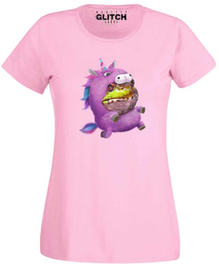 Reality Glitch Unicorn Frog Suit Womens T-Shirt