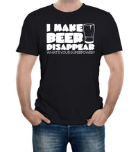 Reality Glitch I Make Beer Disappear Mens T-Shirt