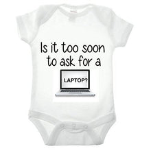 Is It Too Soon To Ask For A Laptop Short Sleeve Babygrow