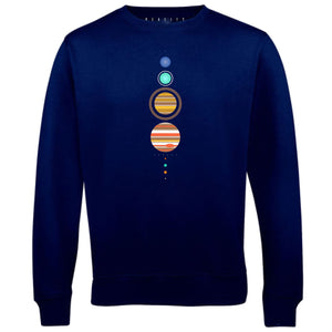 Men's Simple Solar System Sweatshirt