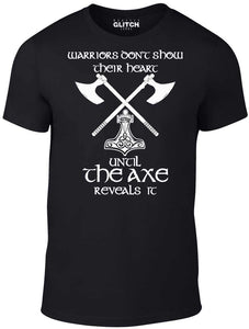 Men's Black T-shirt With a Vikings Printed Design