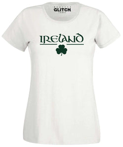 Women's Irish Clover Fitted T-Shirt