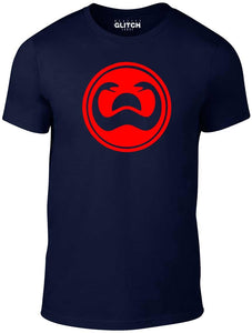 Men's Navy Blue T-shirt With a Red Tower Of Serpents Printed Design