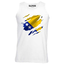 Reality Glitch Torn Bosnia Flag Mens Vest