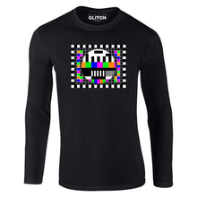 Reality Glitch TV Error Test Card Colours Mens T-Shirt - Long Sleeve