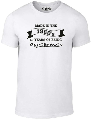 Men's White T-shirt With a  Printed Design