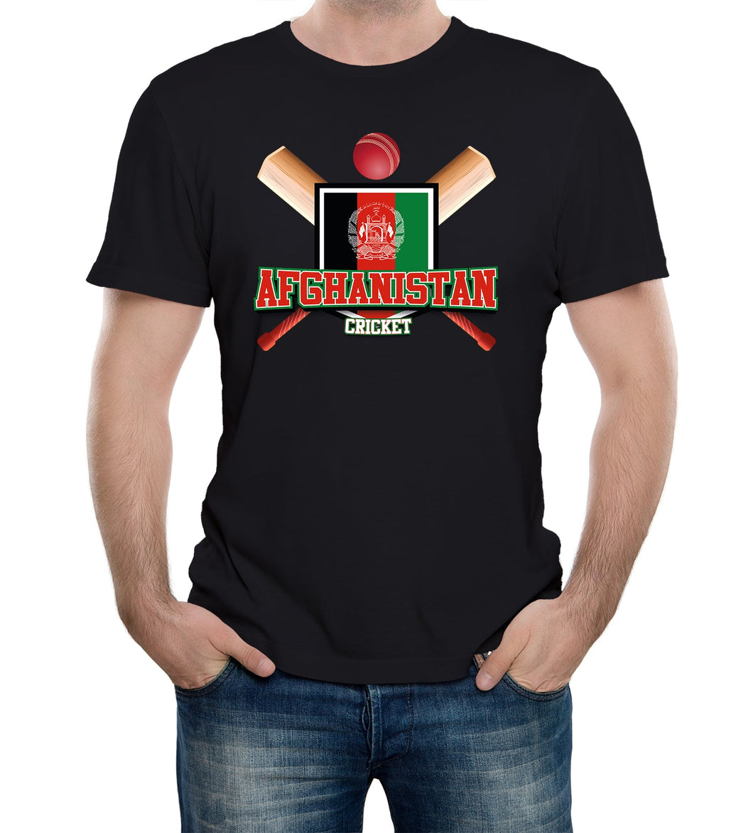 Reality Glitch Afghanistan Cricket Supporter Flag Mens T-Shirt