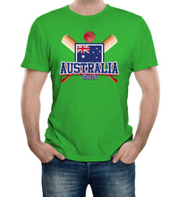 Reality Glitch Australia Cricket Supporter Flag Mens T-Shirt