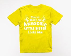 Reality Glitch This is What an Awesome Little Sister Looks Like Kids T-Shirt
