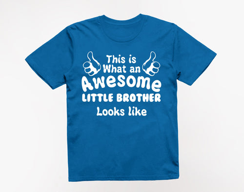 Reality Glitch This is What an Awesome Little Brother Looks Like Kids T-Shirt