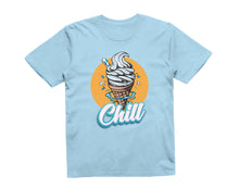 Reality Glitch Blue Ice Cream Chill Summer Holiday Beach Vacation Kids T-Shirt