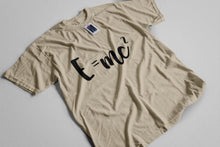 Sand Mens T-shirt with E=MC Einsteins Equation Printed Design