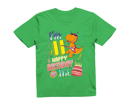 Reality Glitch I'm Eleven Happy Eleventh Birthday  Kids T-Shirt