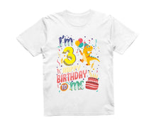 Reality Glitch I'm Three Happy Third Birthday  Kids T-Shirt