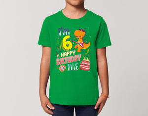 Reality Glitch I'm Six Happy Sixth Birthday  Kids T-Shirt