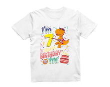 Reality Glitch I'm Seven Happy Seventh Birthday  Kids T-Shirt