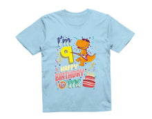 Reality Glitch I'm Nine Happy Ninth Birthday  Kids T-Shirt