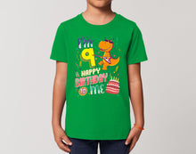 Reality Glitch I'm Nine Happy Ninth Birthday  Kids T-Shirt