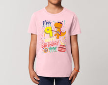 Reality Glitch I'm Nine Happy Ninth Birthday  Kids T-Shirt