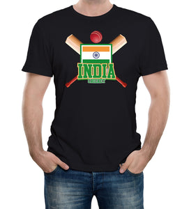 Reality Glitch India Cricket Supporter Flag Mens T-Shirt