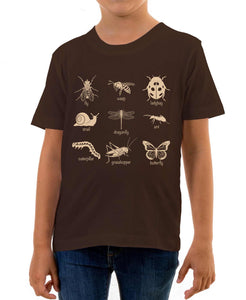 Reality Glitch Insects Sketch Kids T-Shirt