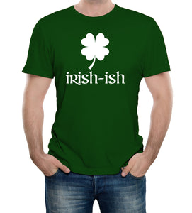 Reality Glitch Irish-Ish St Patricks Day Clover Mens T-Shirt