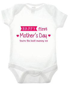 Happy First Mothers Day Babygrow