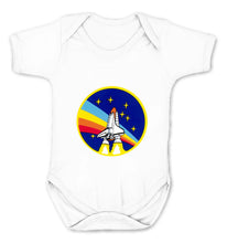 Reality Glitch NASA Apollo Rainbow Shuttle Crew Badge Kids Babygrow