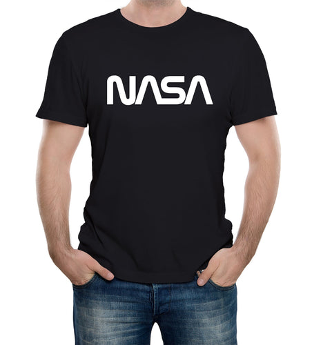 Reality Glitch Nasa Chest Logo Mens T-Shirt