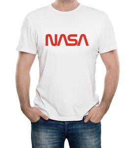 Reality Glitch Nasa Chest Logo Mens T-Shirt