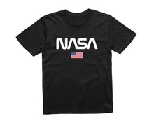 Reality Glitch Nasa Logo US Flag Kids T-Shirt