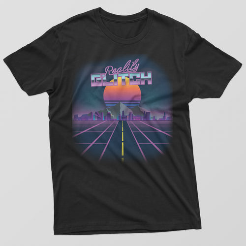 Reality Glitch Neon Passenger Retro Graphic Kids T-Shirt