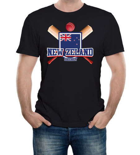 Reality Glitch New Zealand Cricket Supporter Flag Mens T-Shirt