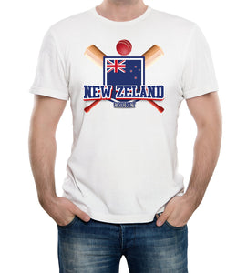 Reality Glitch New Zealand Cricket Supporter Flag Mens T-Shirt