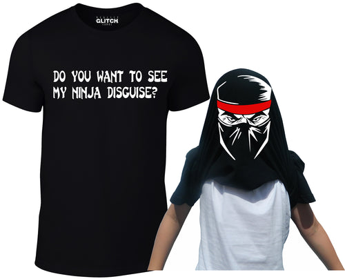 Reality Glitch Kids Do You Want To See My Ninja Face Flip T-shirt