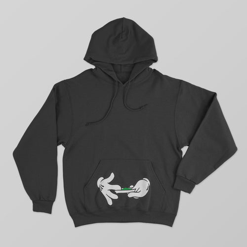 Reality Glitch Hands Rolling Hoodie