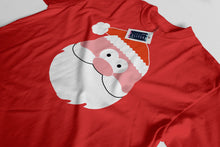 Reality Glitch Men's Santa Claus Face Christmas T-Shirt