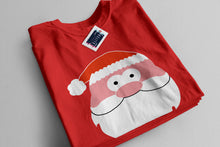 Reality Glitch Men's Santa Claus Face Christmas T-Shirt