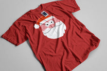 Reality Glitch Men's Santa Claus Face Christmas T-Shirt