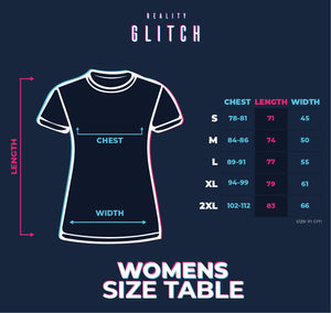 Reality Glitch Perfectly Aged Womens T-Shirt