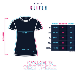 Reality Glitch Flat Earth Society Womens T-Shirt