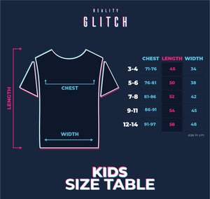 Reality Glitch UK Weather Forecast Symbol Kids T-Shirt