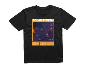 Reality Glitch Solar System Star Chart Kids T-Shirt