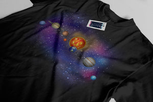 Reality Glitch Solar System Planets Kids T-Shirt