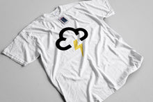Reality Glitch Lightning Strike Weather Symbol Mens T-Shirt